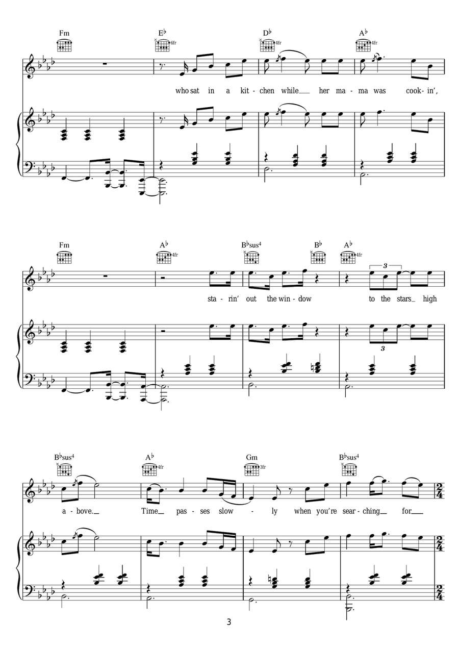 Time Passes Slowly Time Passes Slowly Piano, Vocal scores gallery preview page 3
