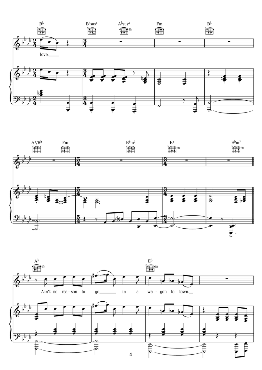 Time Passes Slowly Time Passes Slowly Piano, Vocal scores gallery preview page 4