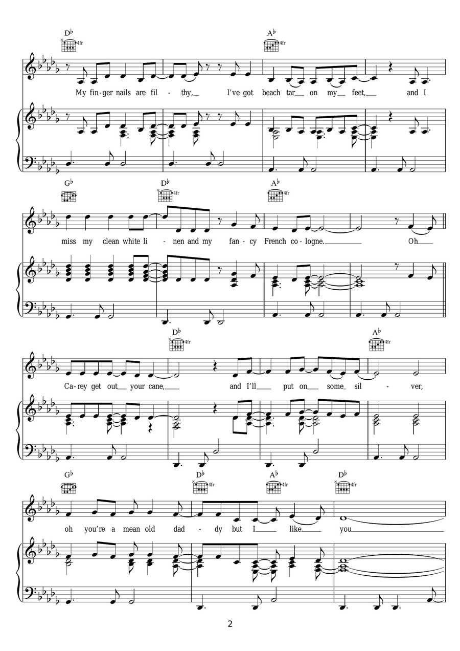 Carey Carey Piano, Vocal scores gallery preview page 2
