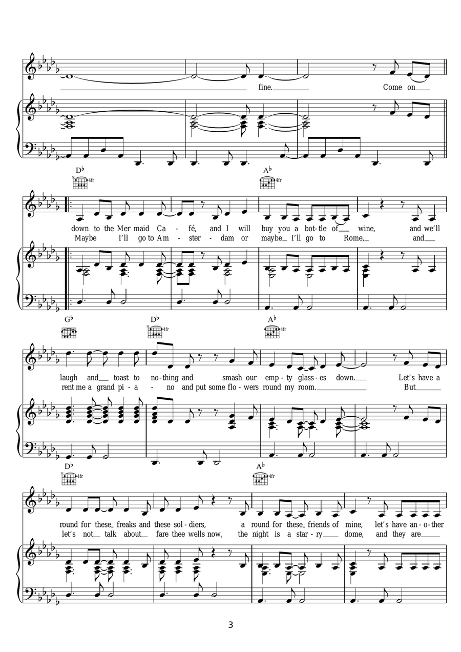Carey Carey Piano, Vocal scores gallery preview page 3