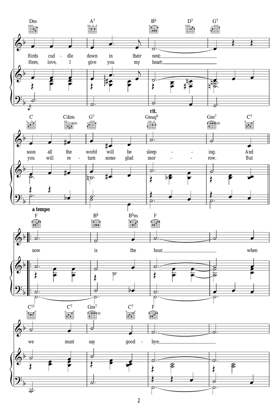 Now Is The Hour Now Is The Hour Piano, Vocal scores gallery preview page 2