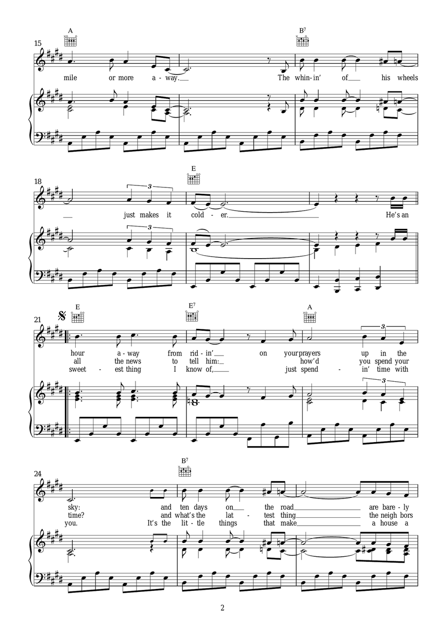 Back Home Again Back Home Again Piano, Vocal scores gallery preview page 2