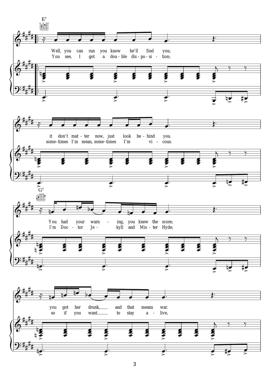 Ain't Nobody But Me Ain't Nobody But Me Piano, Vocal scores gallery preview page 3