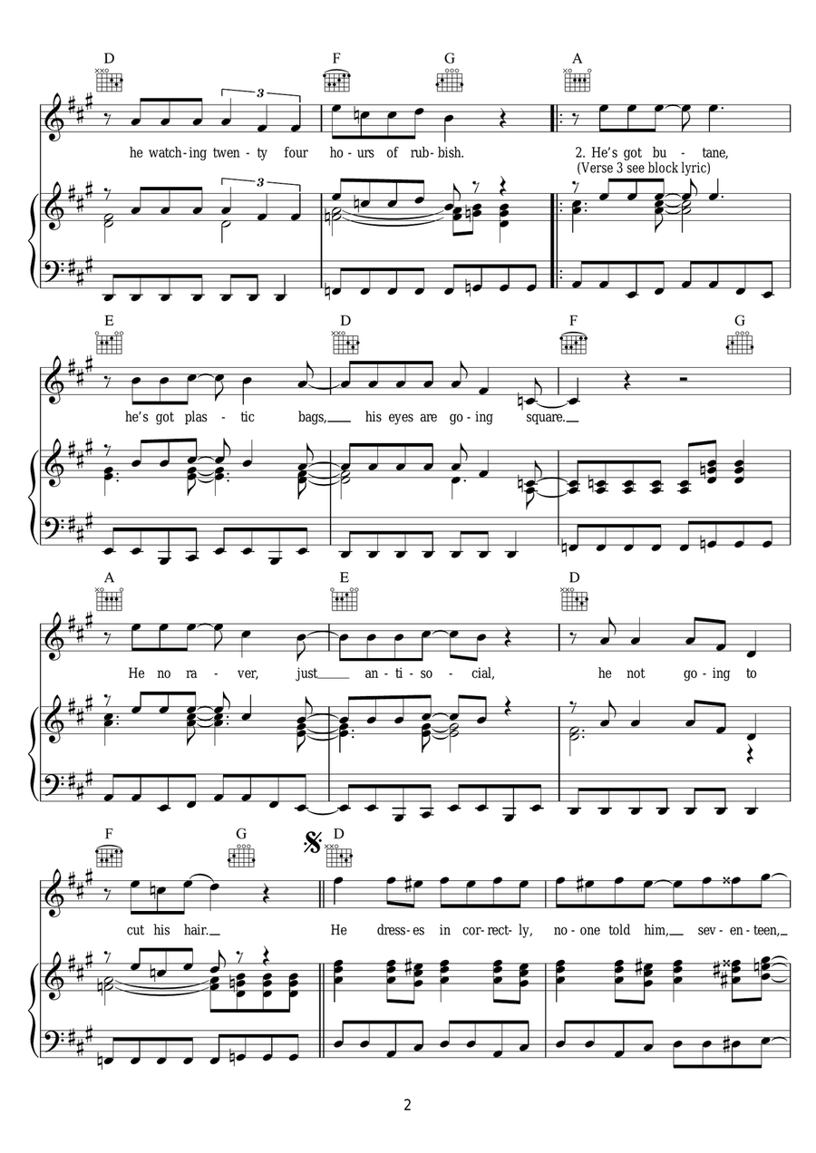 Jubilee Jubilee Piano, Vocal scores gallery preview page 2