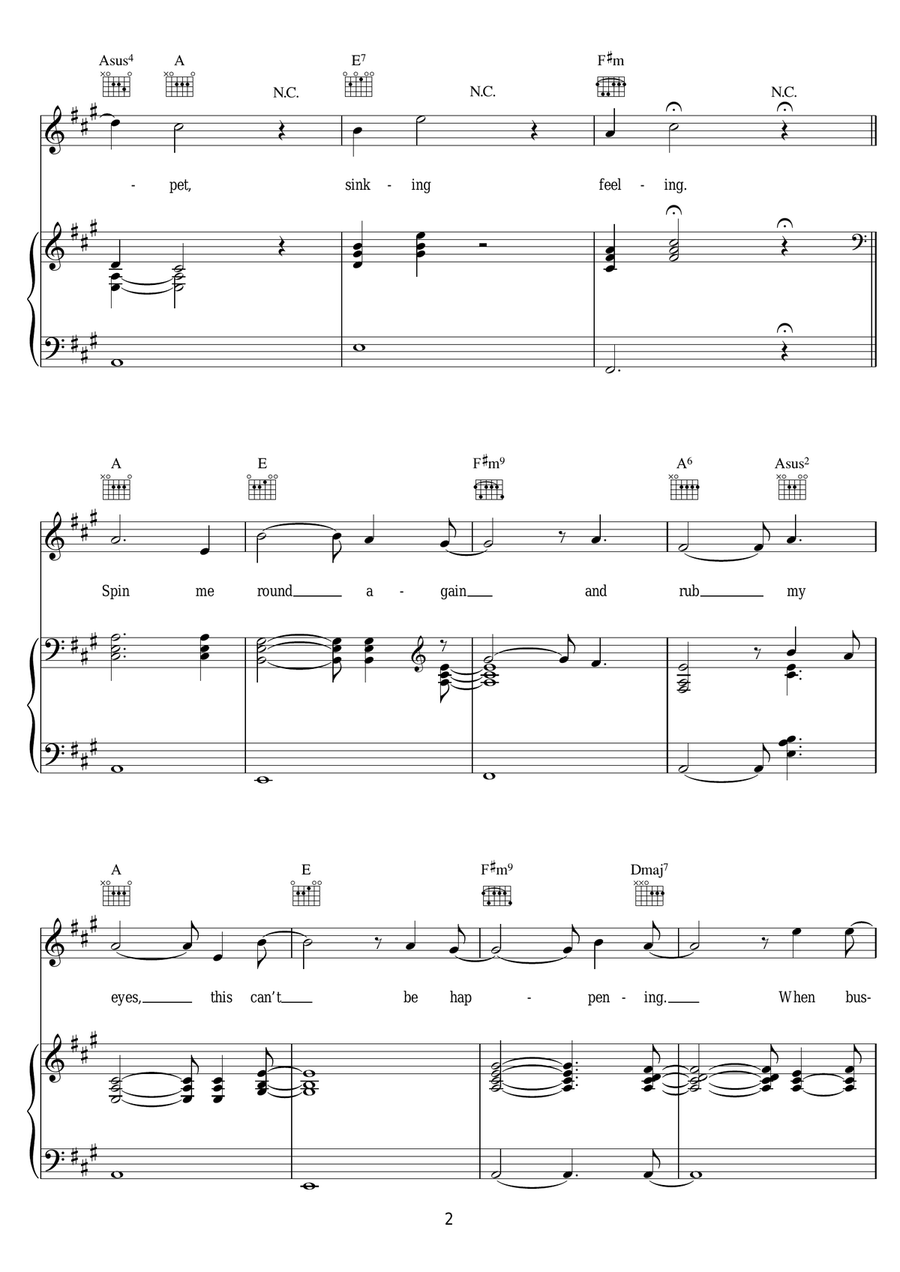 Hide And Seek Hide And Seek Piano, Vocal scores gallery preview page 2