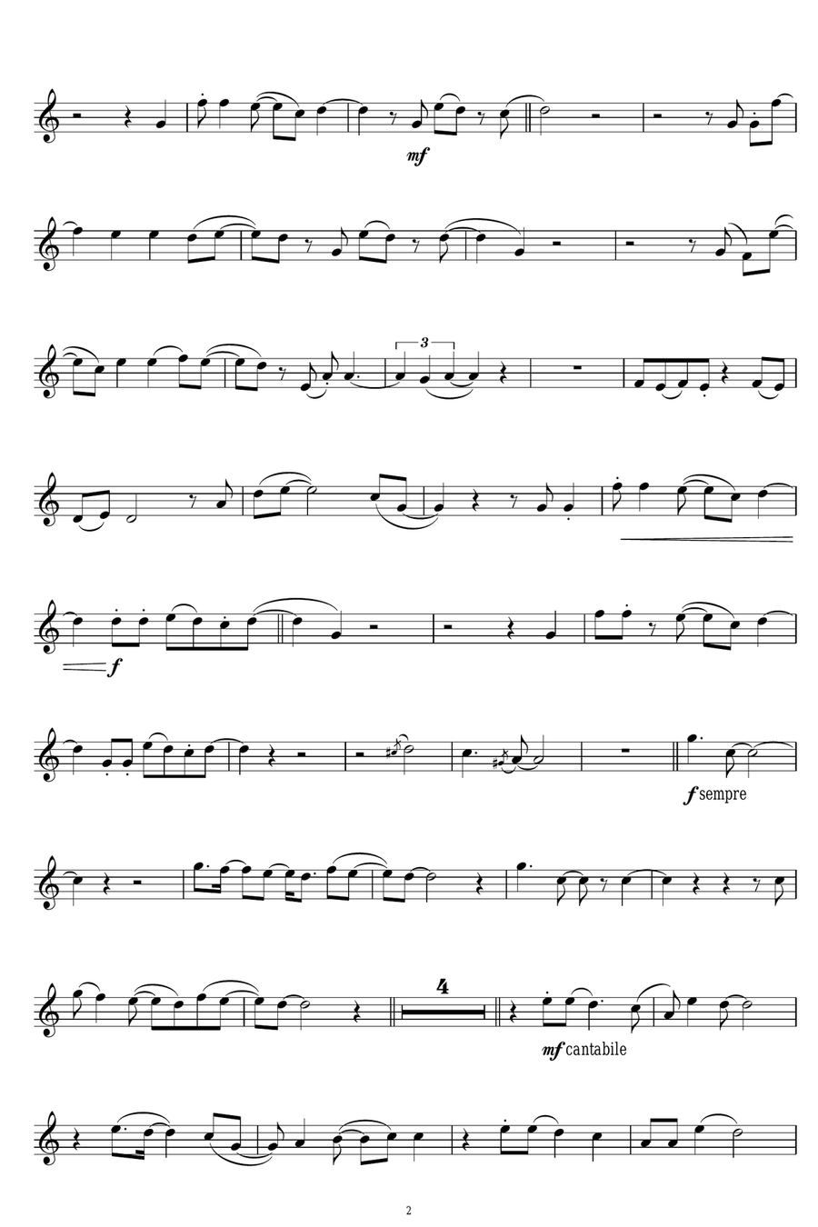 Beautiful Day Beautiful Day Alto Saxophone scores gallery preview page 2