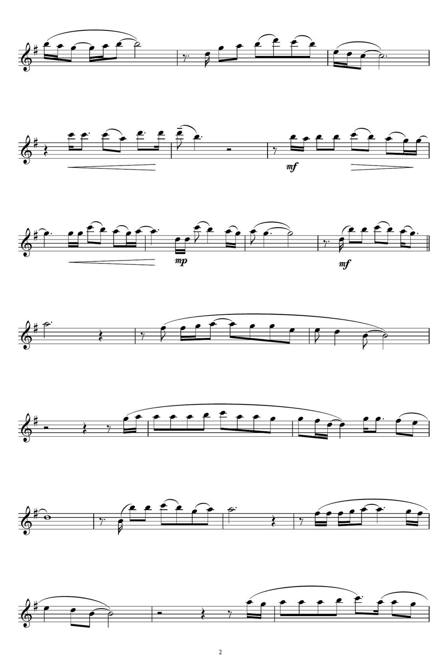 If Tomorrow Never Comes If Tomorrow Never Comes Alto Saxophone scores gallery preview page 2