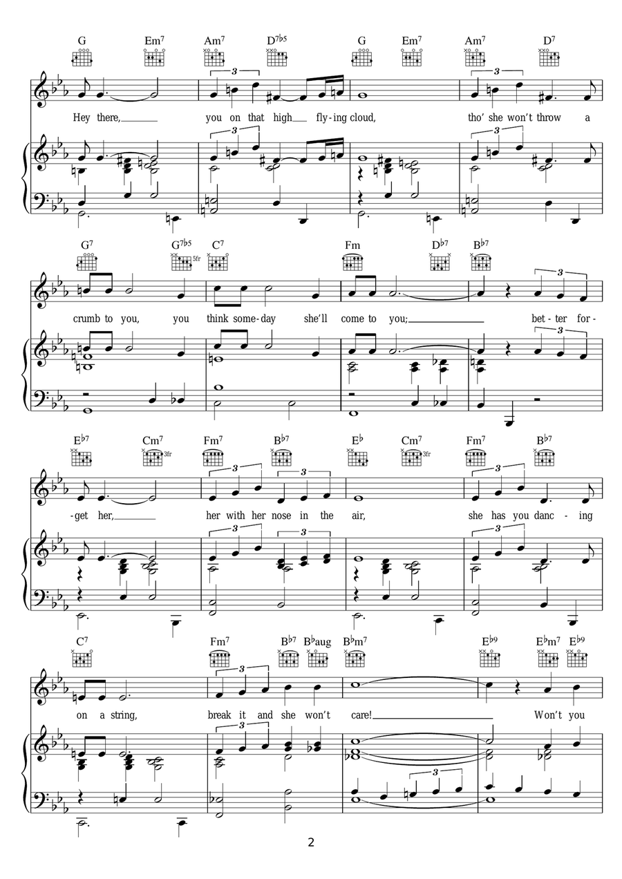 Hey There Hey There Piano, Vocal scores gallery preview page 2