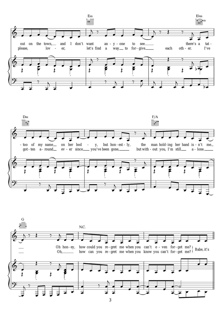 It's OK It's OK Piano, Vocal scores gallery preview page 3