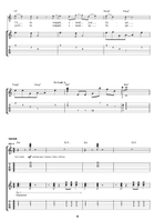 Wrapped Around Your Finger Guitar Tablature scores gallery preview page 4