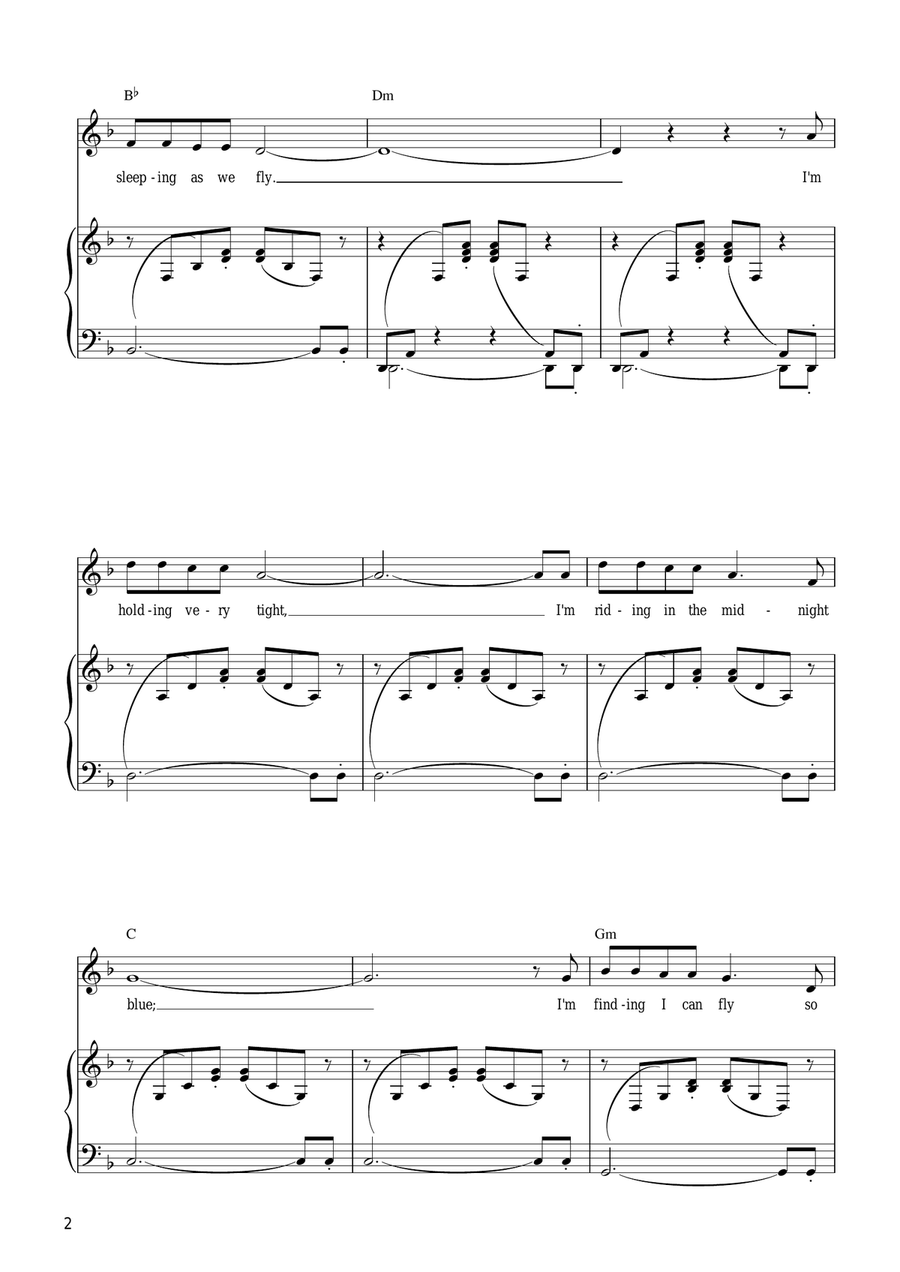 Walking In The Air (theme from The Snowman) Piano, Vocal scores gallery preview page 2