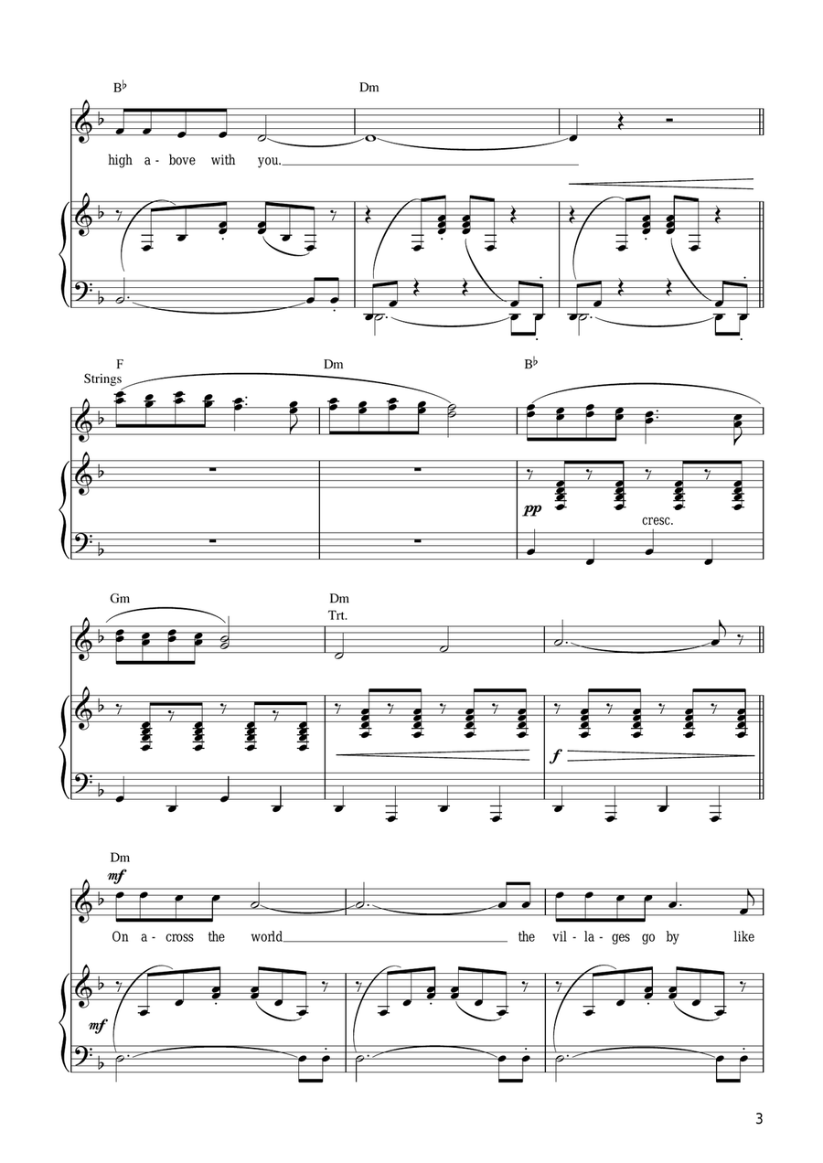 Walking In The Air (theme from The Snowman) Piano, Vocal scores gallery preview page 3