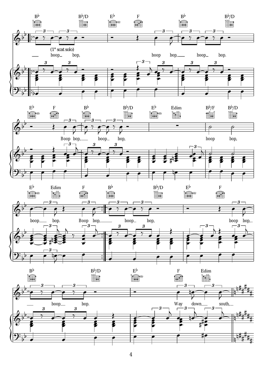 Tuxedo Junction Tuxedo Junction Piano, Vocal scores gallery preview page 4
