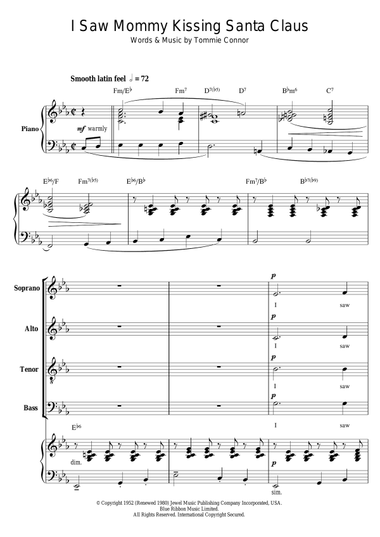 I Saw Mommy Kissing Santa Claus (arr. Berty Rice)