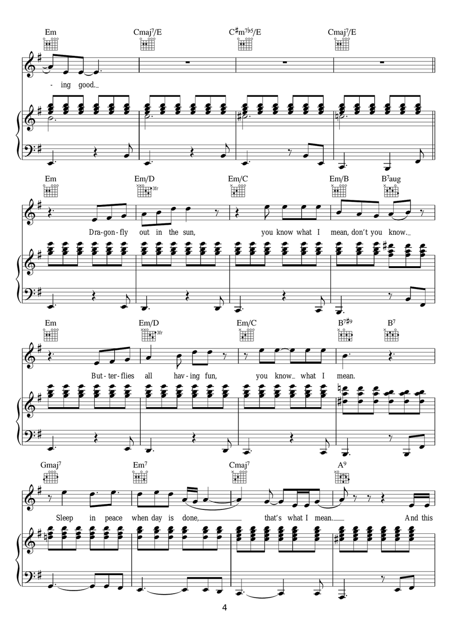 Feeling Good Feeling Good Piano, Vocal scores gallery preview page 4