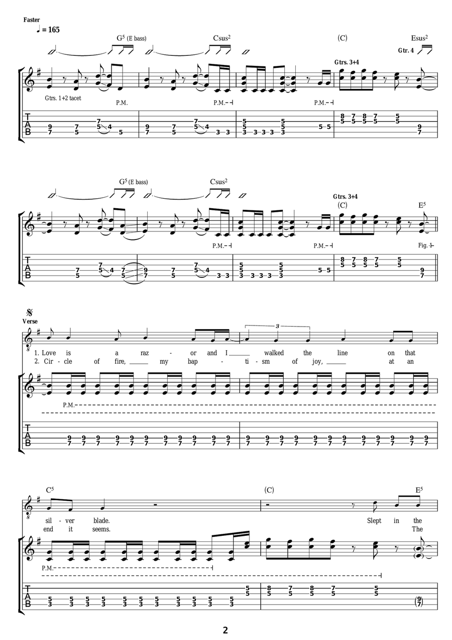 The Evil That Men Do The Evil That Men Do Electric Guitar scores gallery preview page 2