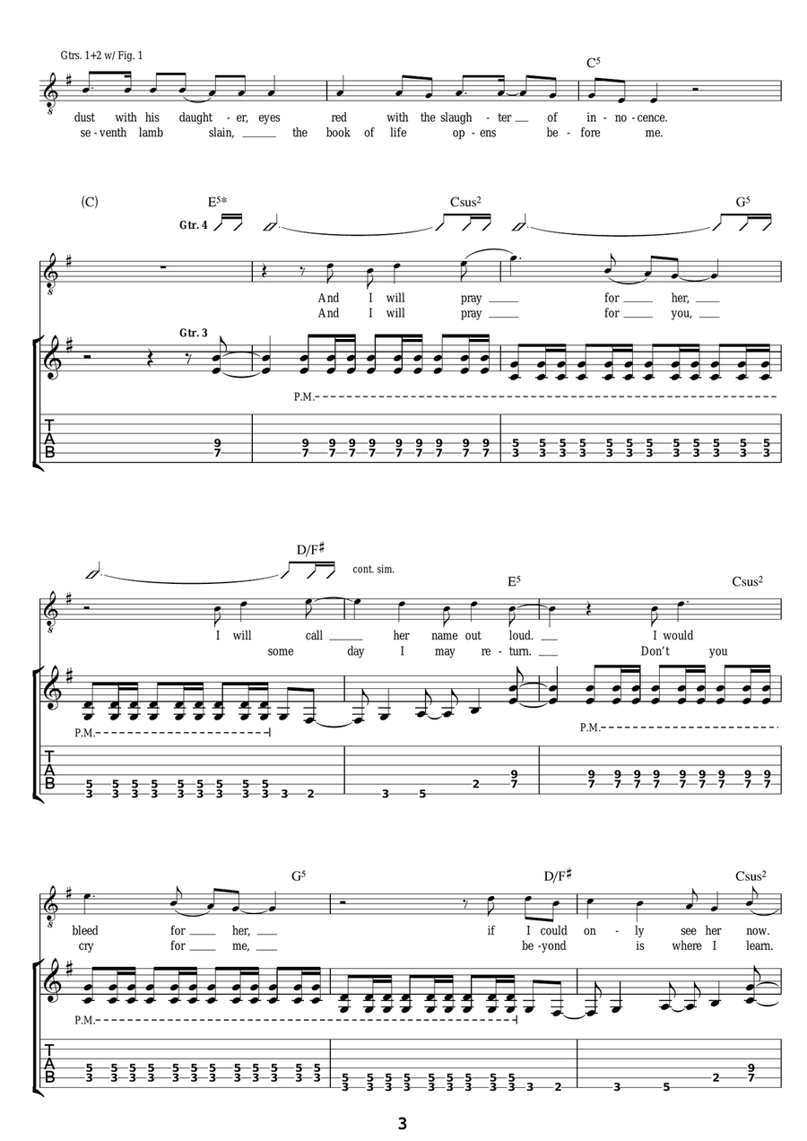 The Evil That Men Do The Evil That Men Do Electric Guitar scores gallery preview page 3