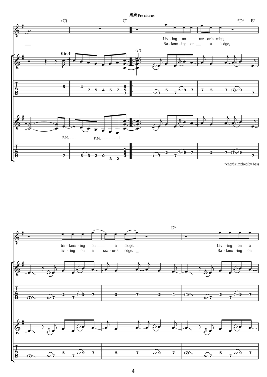 The Evil That Men Do The Evil That Men Do Electric Guitar scores gallery preview page 4