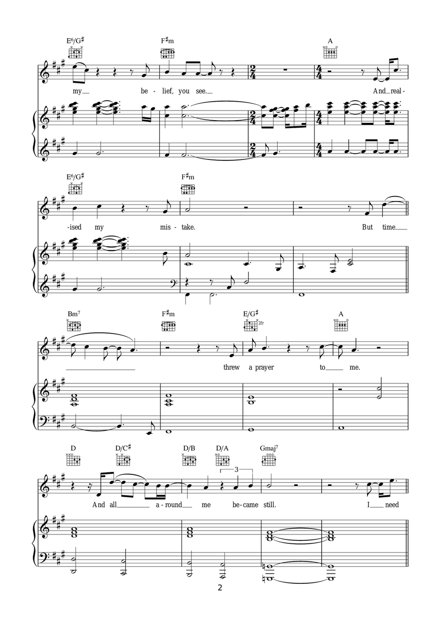 Love's Divine Love's Divine Piano, Vocal scores gallery preview page 2