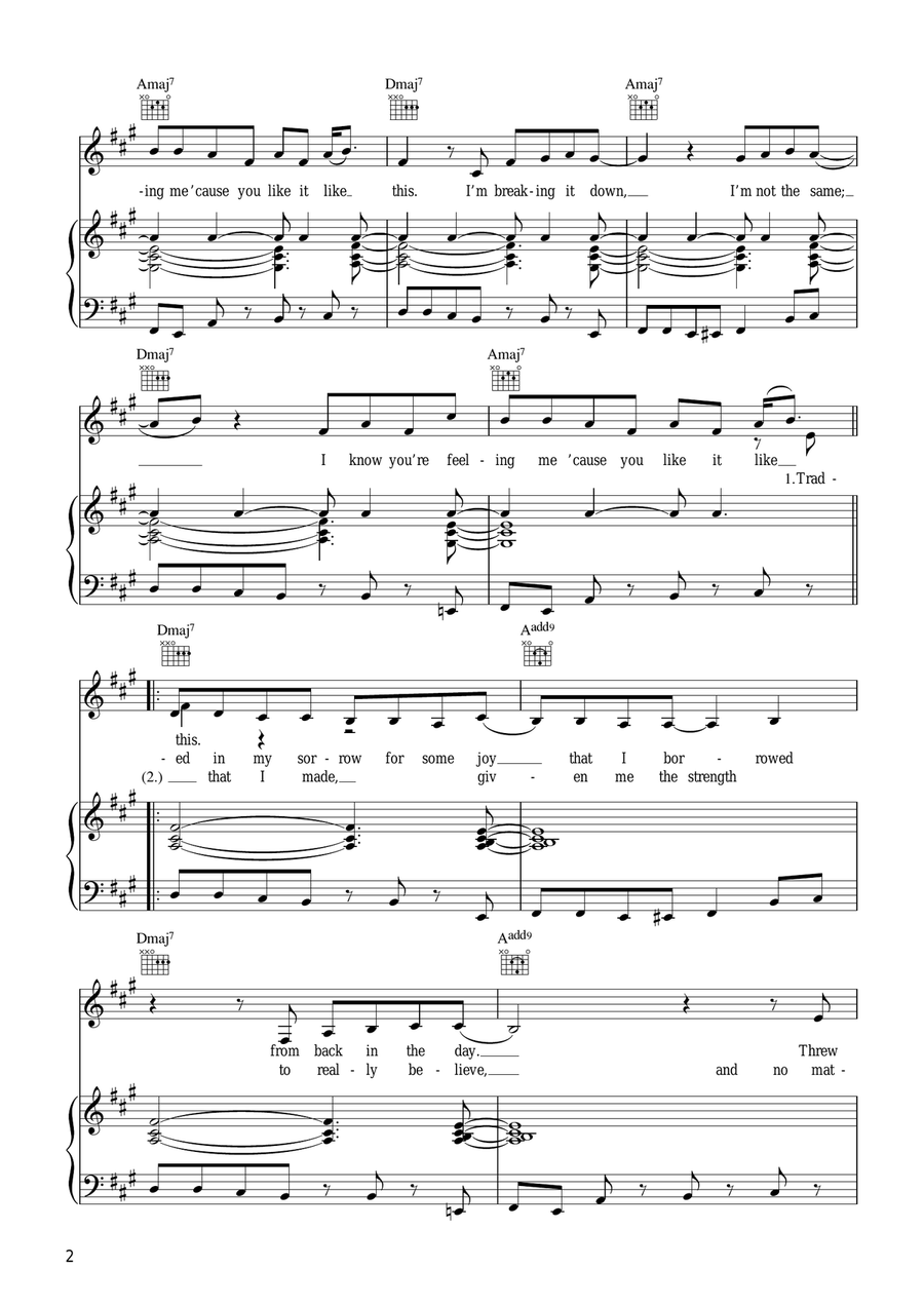 Spinning Around Spinning Around Piano, Vocal scores gallery preview page 2