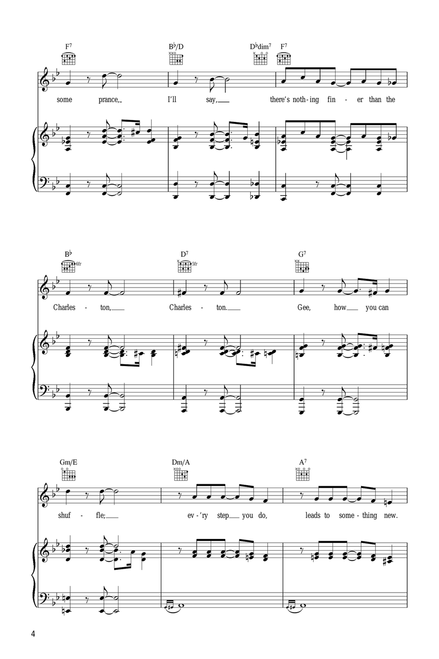 The Charleston The Charleston Piano, Vocal scores gallery preview page 4