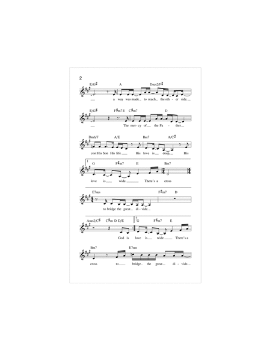 The Great Divide Piano scores gallery preview page 2
