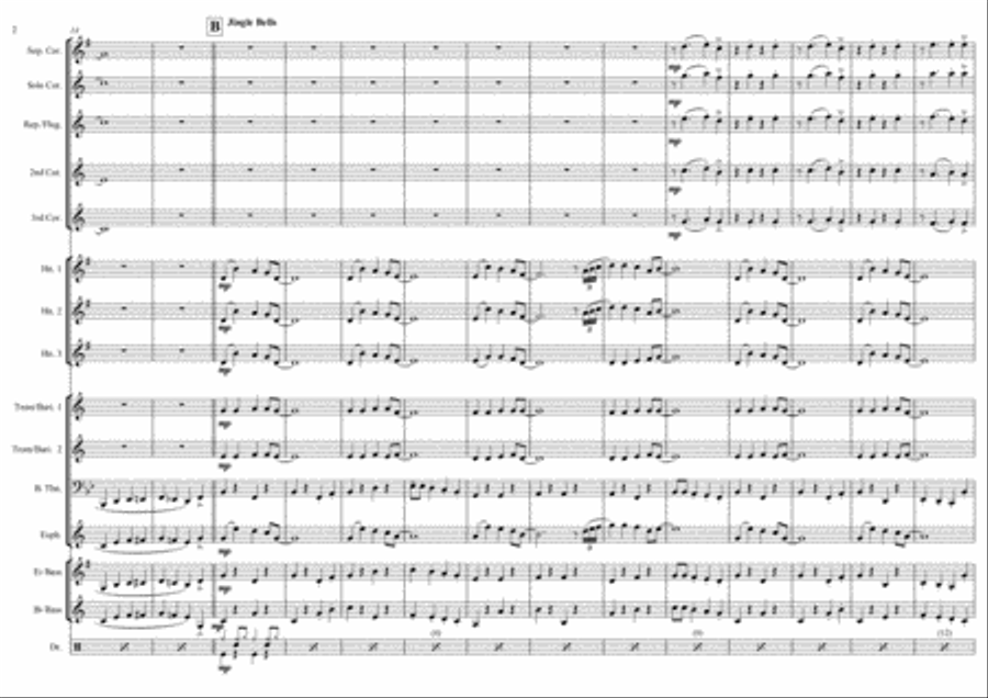 Hooked on Carols Concert Band scores gallery preview page 2