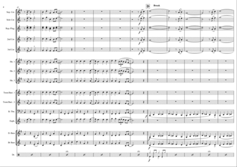 Hooked on Carols Concert Band scores gallery preview page 4