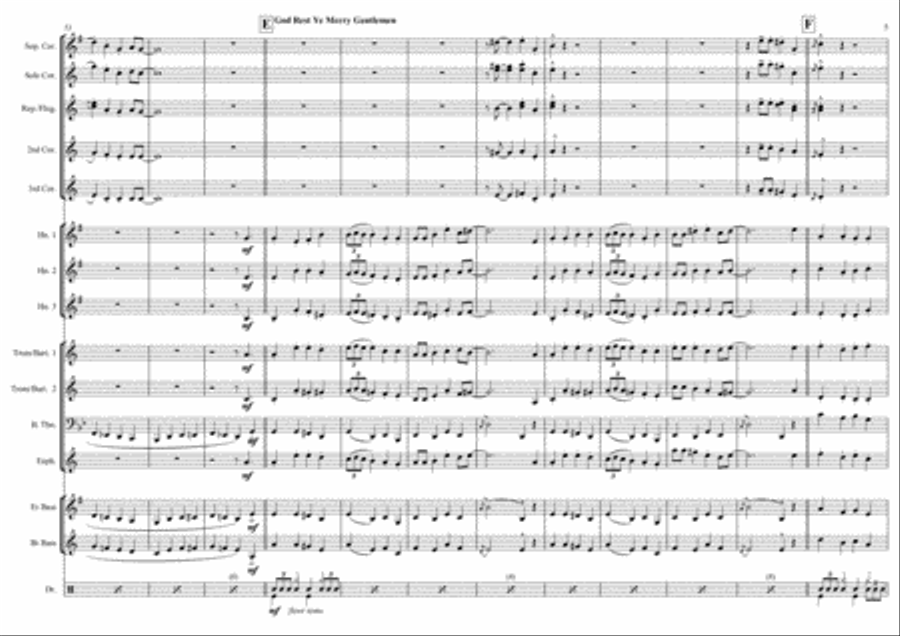 Hooked on Carols Concert Band scores gallery preview page 5