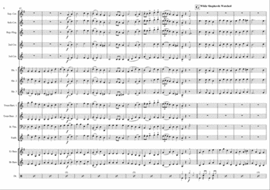 Hooked on Carols Concert Band scores gallery preview page 6