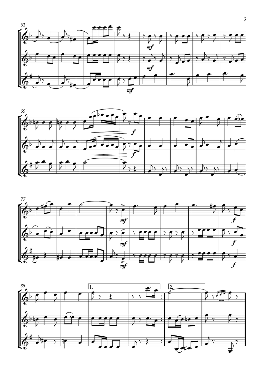 You're a Grand Old Flag You're a Grand Old Flag Woodwind Trio scores gallery preview page 4