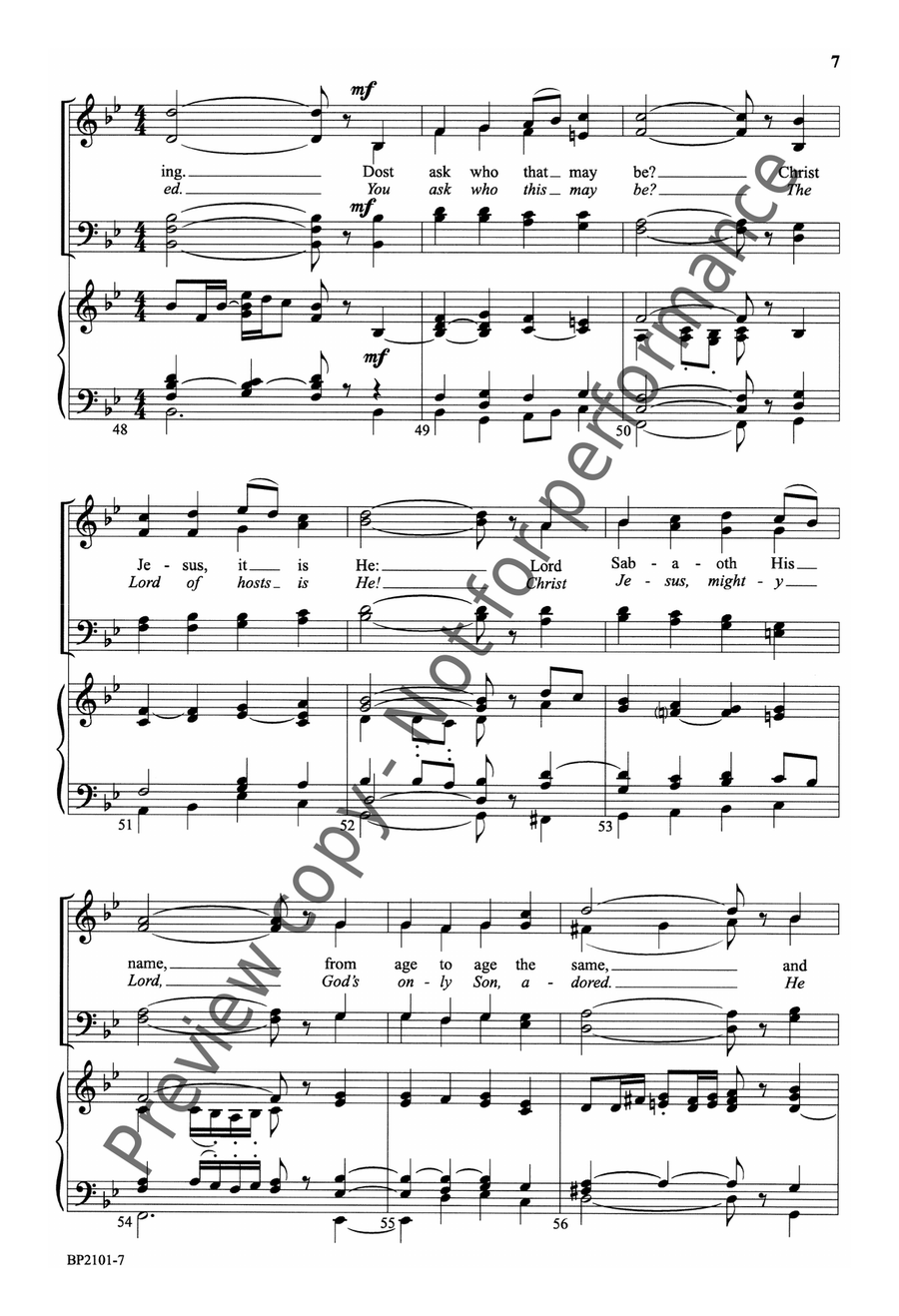 A Mighty Fortress Is Our God - SATB 4-Part scores gallery preview page 8