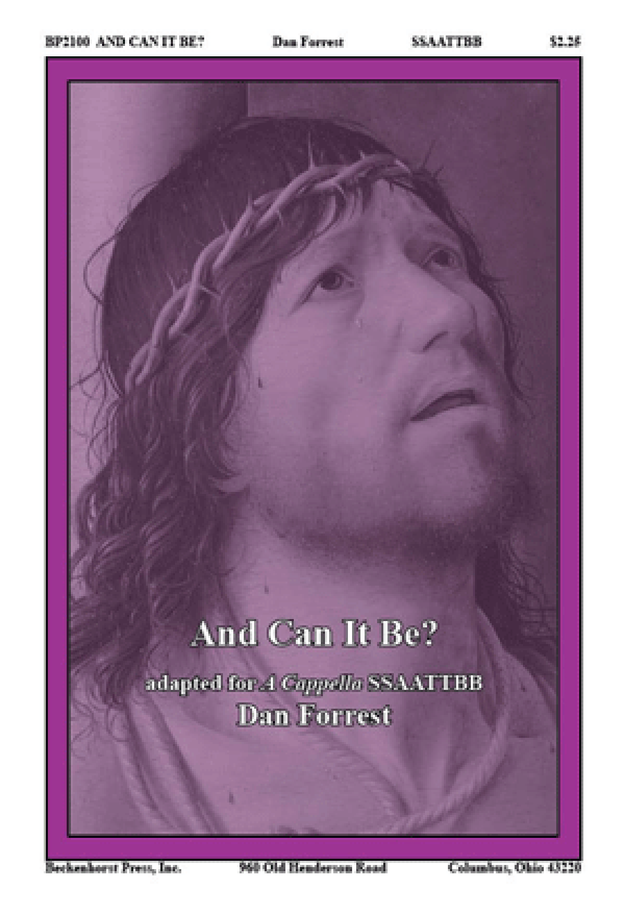 And Can It Be? - a cappella 4-Part scores gallery preview page 1