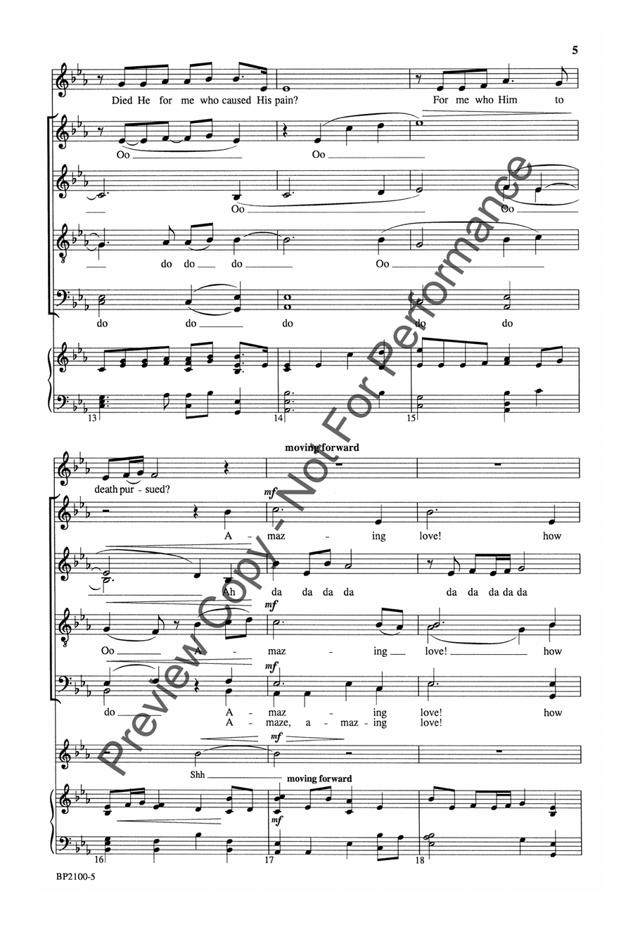 And Can It Be? - a cappella 4-Part scores gallery preview page 5