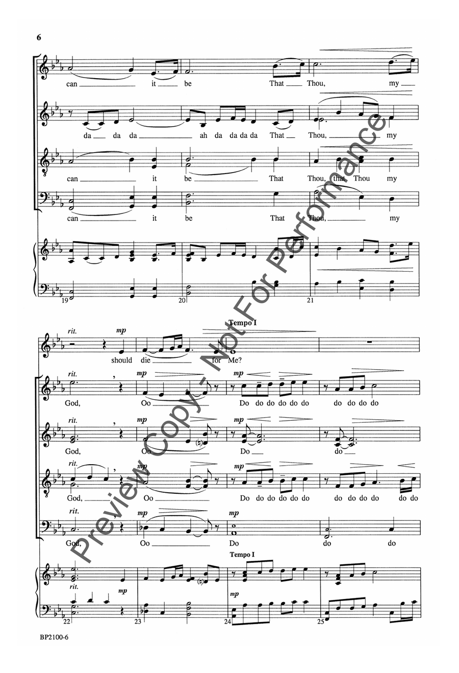 And Can It Be? - a cappella 4-Part scores gallery preview page 6