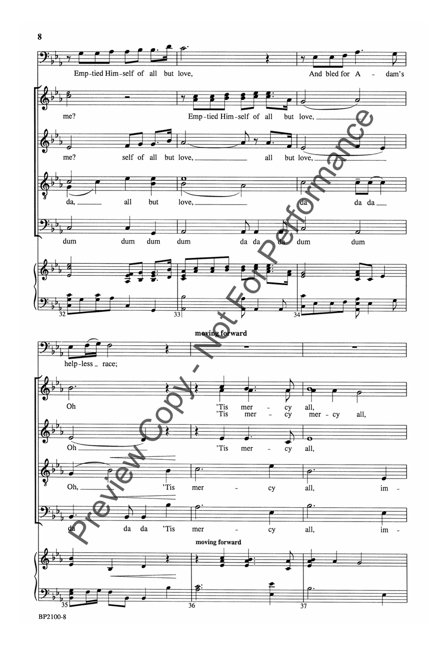 And Can It Be? - a cappella 4-Part scores gallery preview page 8