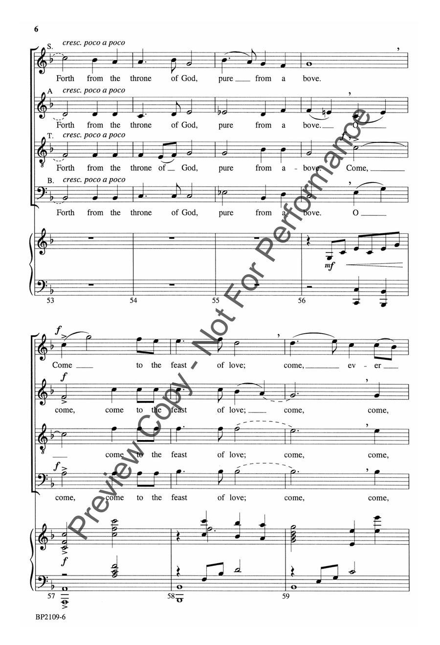 Come, Ye Disconsolate - McGrath 4-Part scores gallery preview page 7