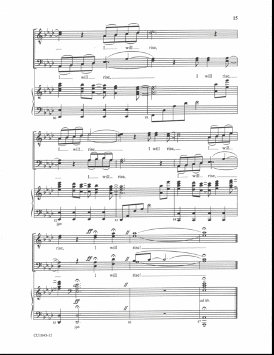 I Will Rise - TTBB I Will Rise - TTBB TTBB scores gallery preview page 13