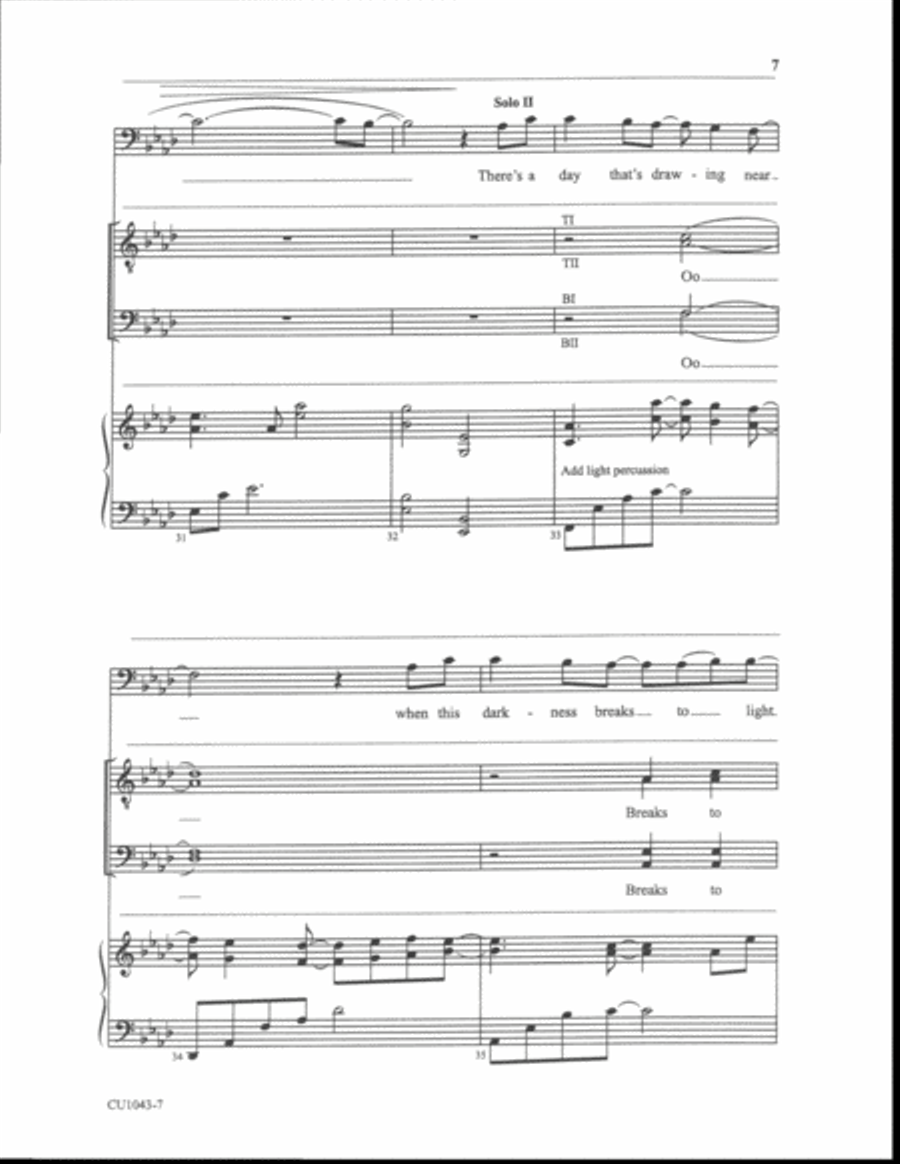 I Will Rise - TTBB I Will Rise - TTBB TTBB scores gallery preview page 6