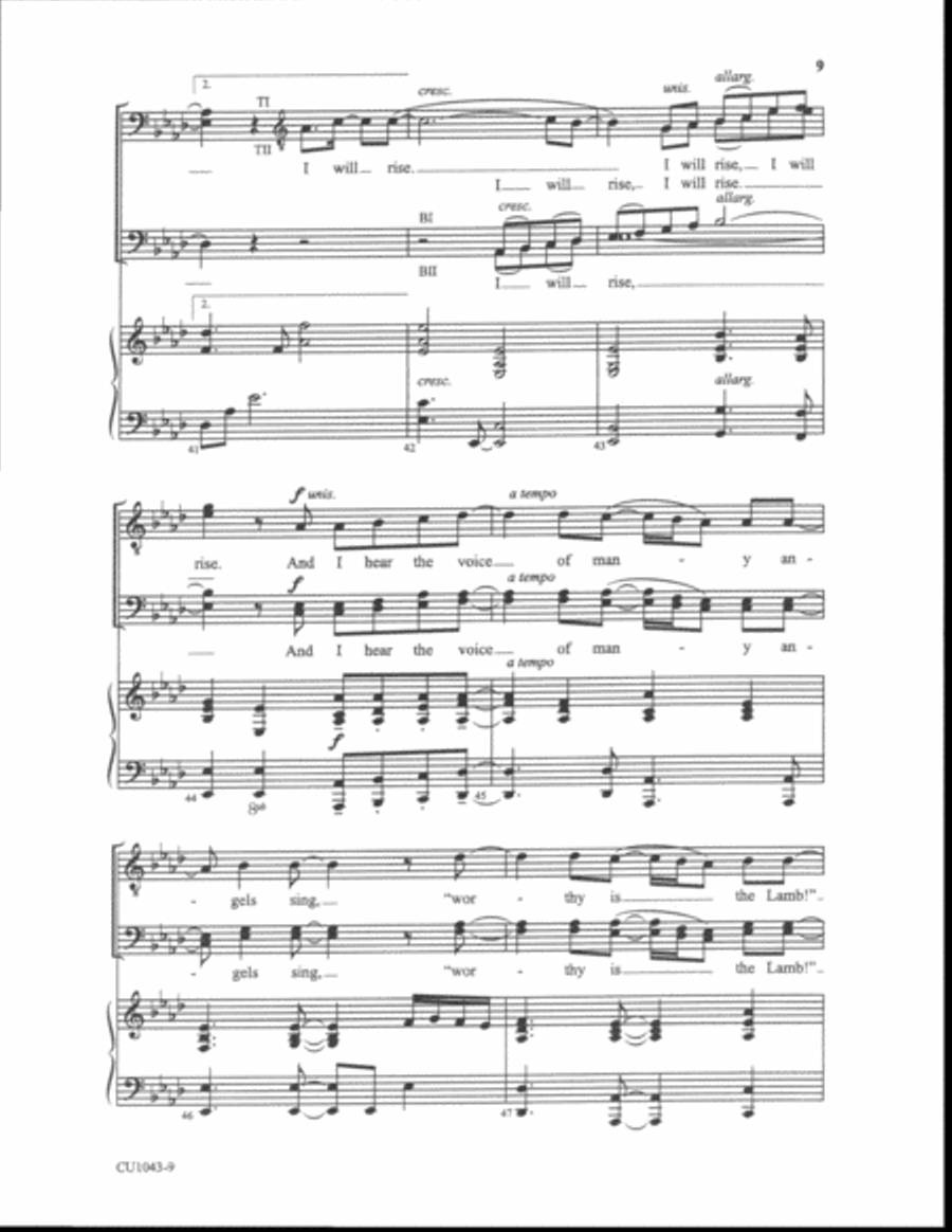 I Will Rise - TTBB I Will Rise - TTBB TTBB scores gallery preview page 7