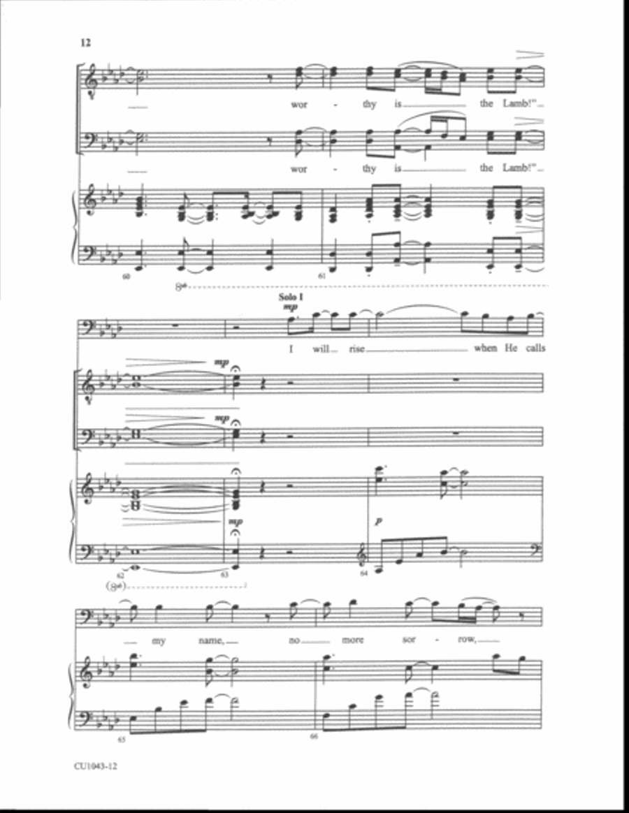 I Will Rise - TTBB I Will Rise - TTBB TTBB scores gallery preview page 10