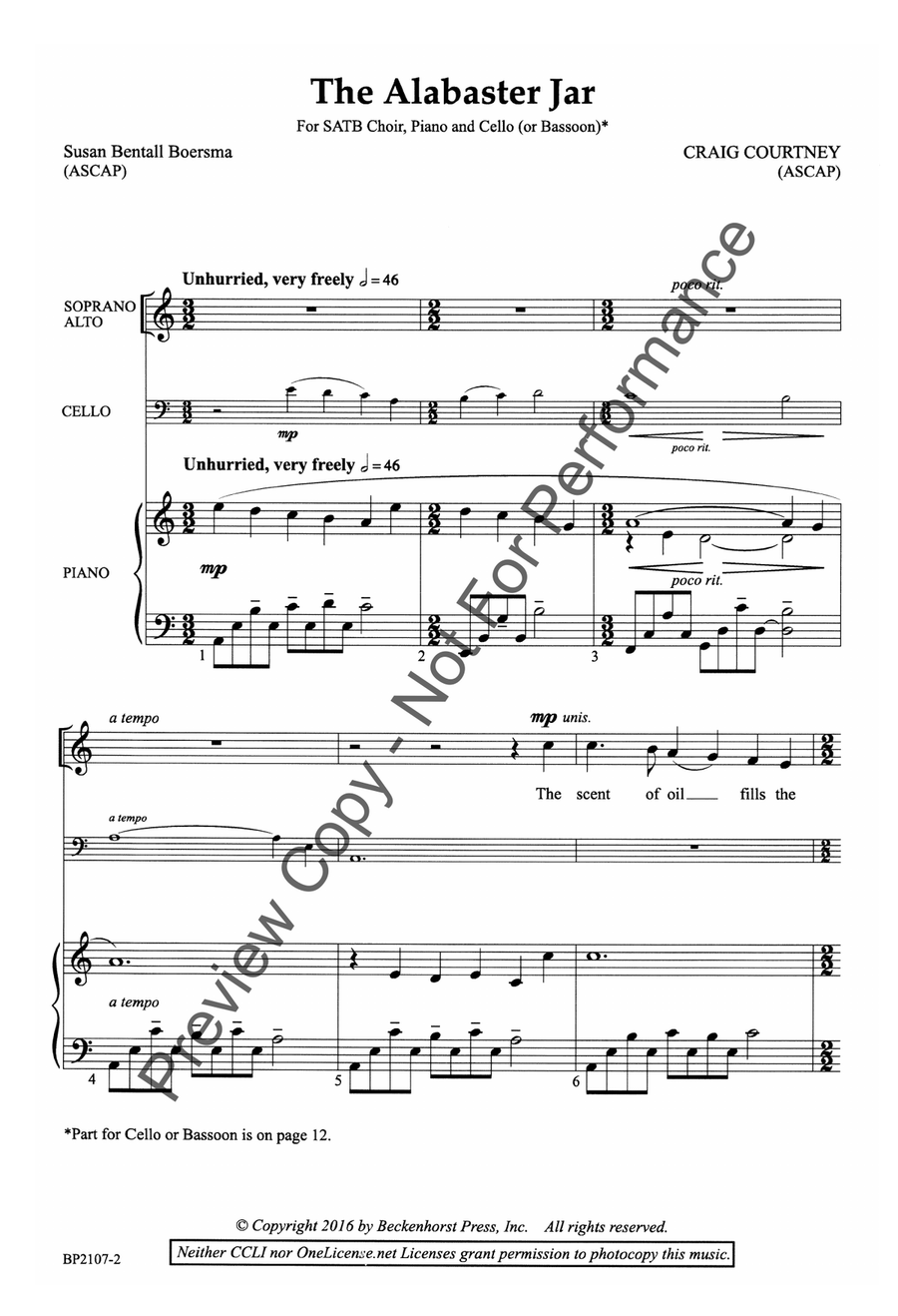 The Alabaster Jar The Alabaster Jar 4-Part scores gallery preview page 3