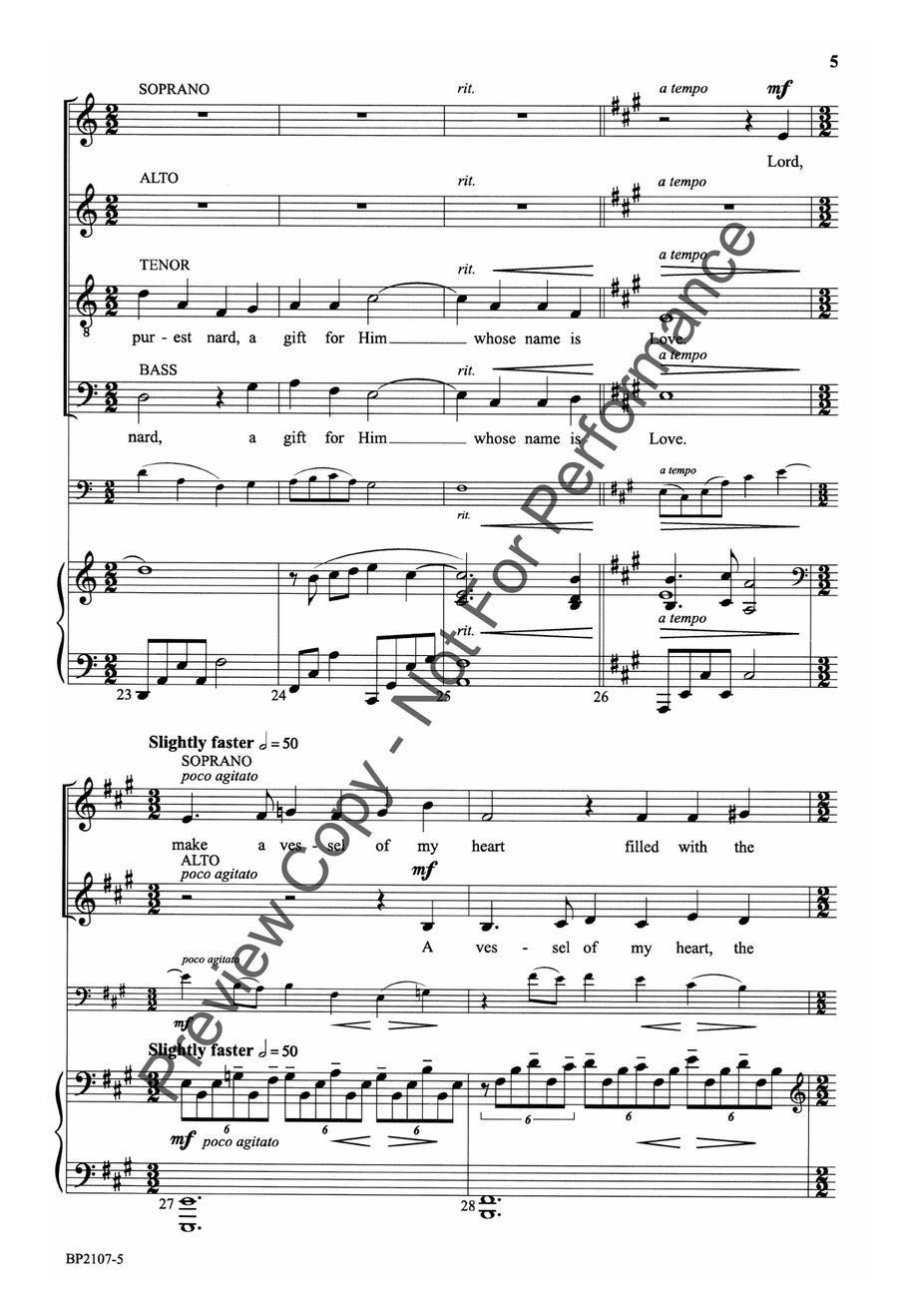 The Alabaster Jar The Alabaster Jar 4-Part scores gallery preview page 6