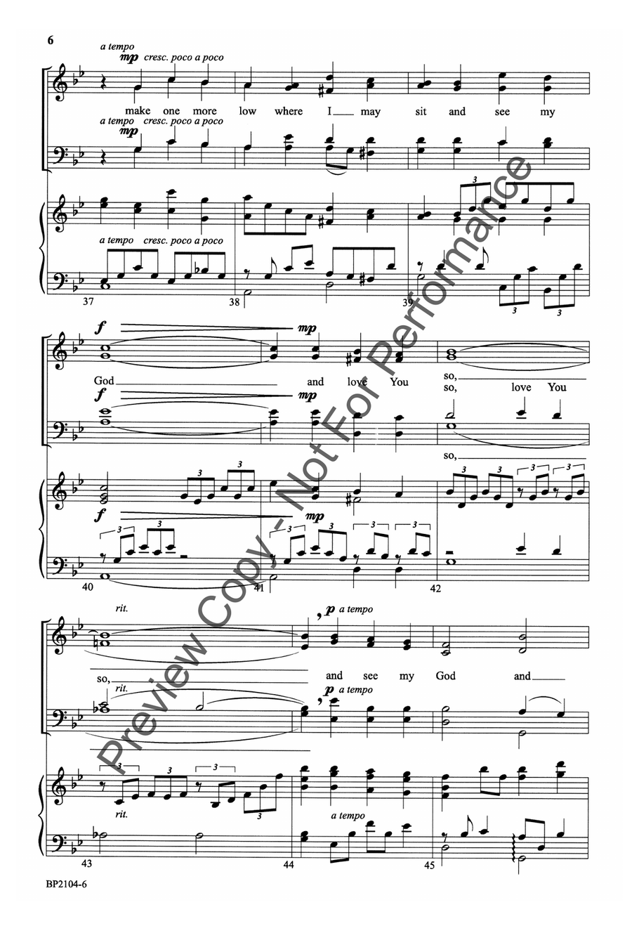The Lowest Place The Lowest Place 4-Part scores gallery preview page 6