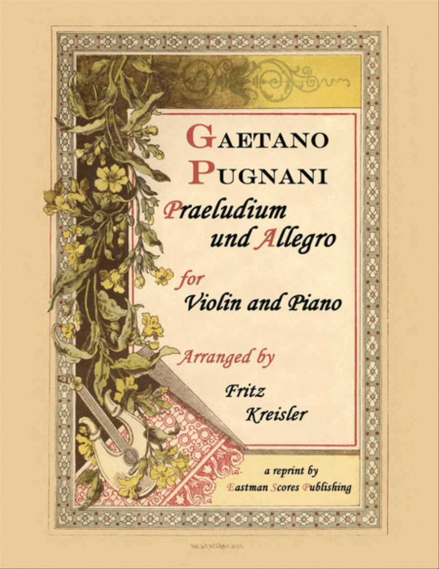 Praeludium & Allegro Violin Solo scores gallery preview page 1