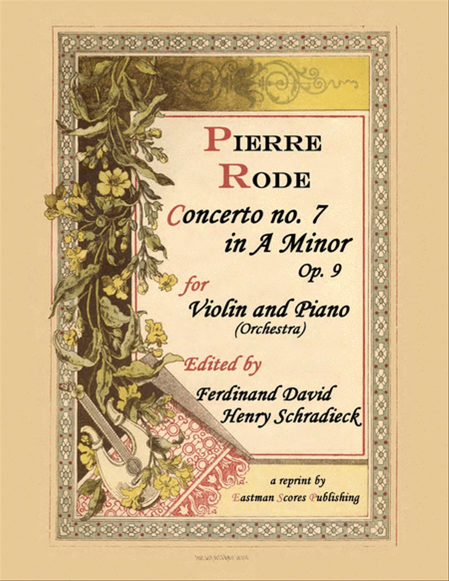 Concerto for violin and orchestra, no. 7, op. 9 Violin Solo scores gallery preview page 1