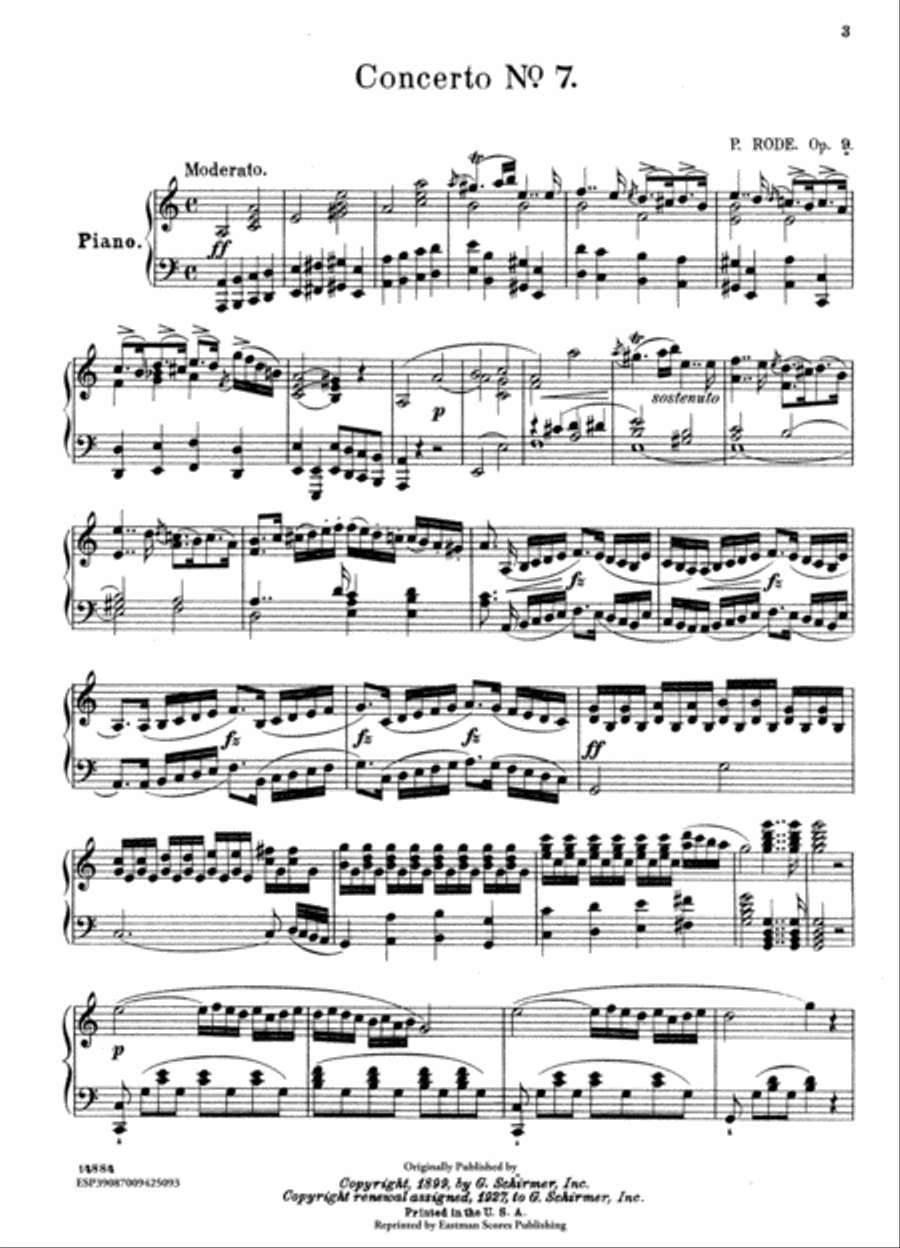 Concerto for violin and orchestra, no. 7, op. 9 Violin Solo scores gallery preview page 2