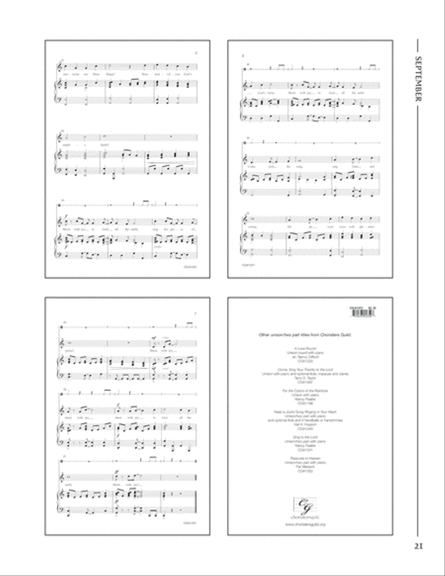 Of Primary Importance, Volume III Book Choir scores gallery preview page 8