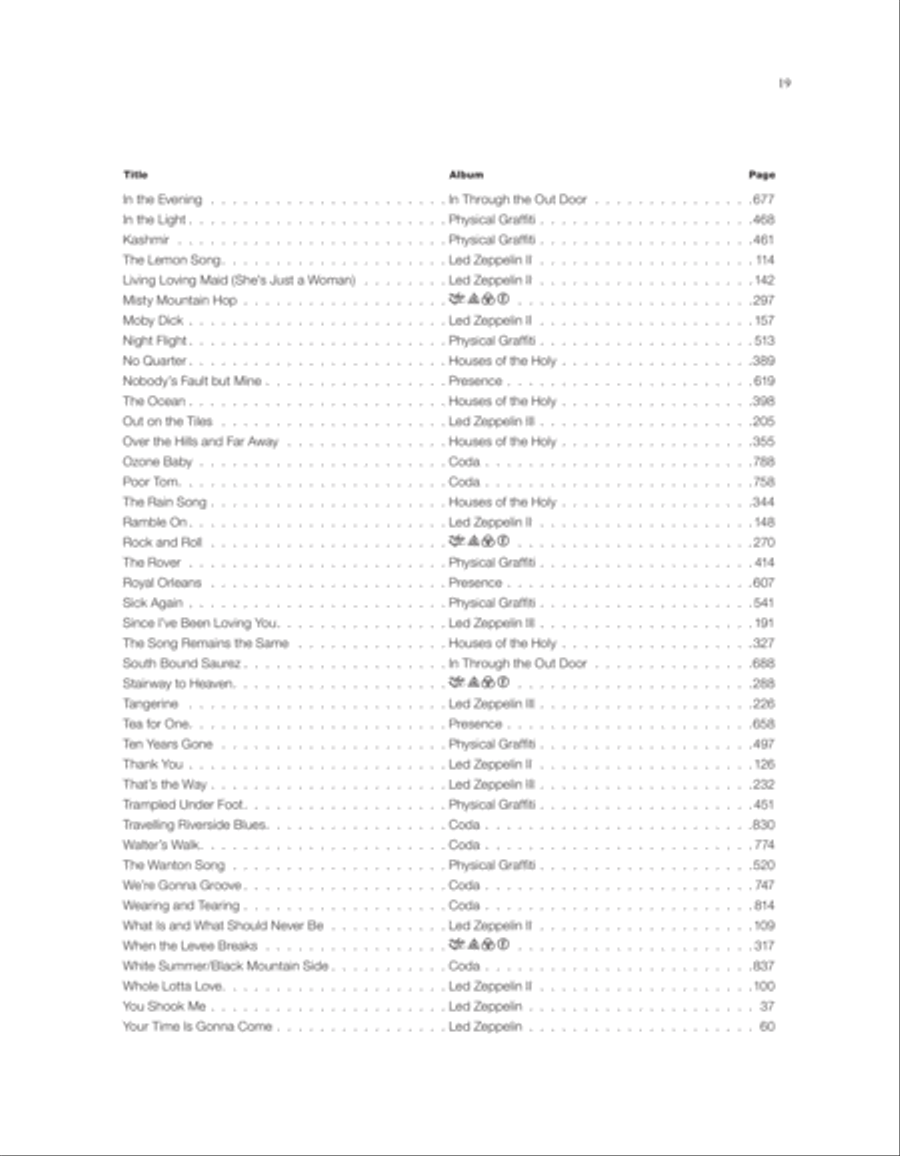 Led Zeppelin -- The Complete Studio Recordings Guitar Tablature scores gallery preview page 4