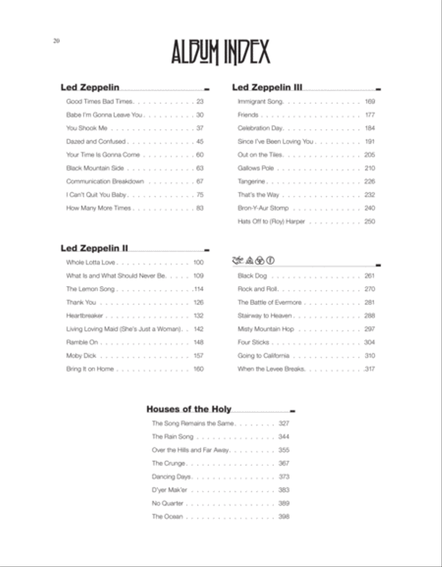 Led Zeppelin -- The Complete Studio Recordings Guitar Tablature scores gallery preview page 5